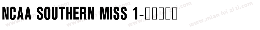 NCAA Southern Miss 1字体转换